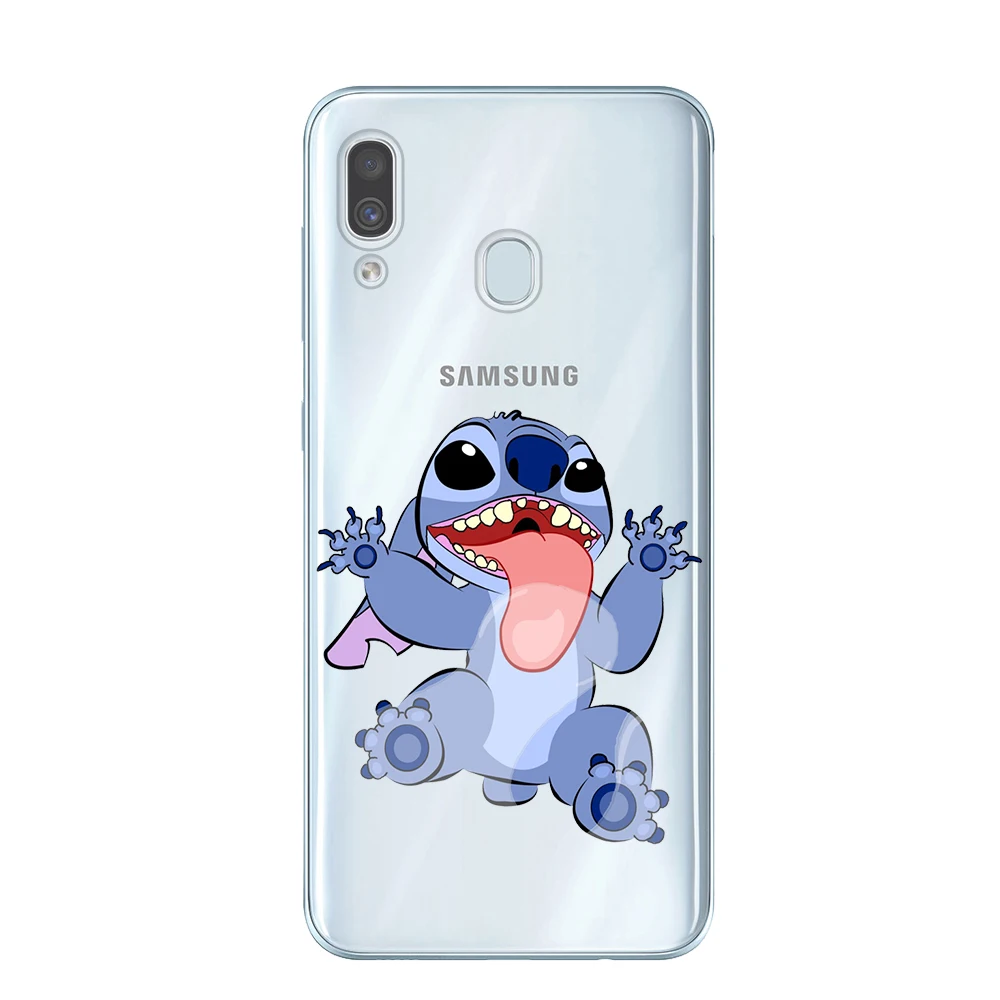 Чехол из мягкого ТПУ для samsung Galaxy A6 A8 плюс A7 A9 Крышка для samsung A10 A20 A30 A40 A50 A60 A70 A80 милые Прошитые чехол для телефона Coque
