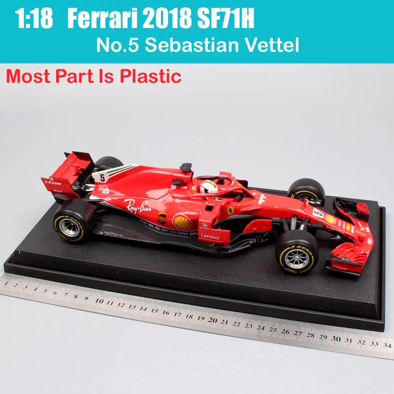 Детский масштаб 1:18 большой 2018 BBurago Формула гоночный SF71H Драйвер #16 Kimi Iceman #5