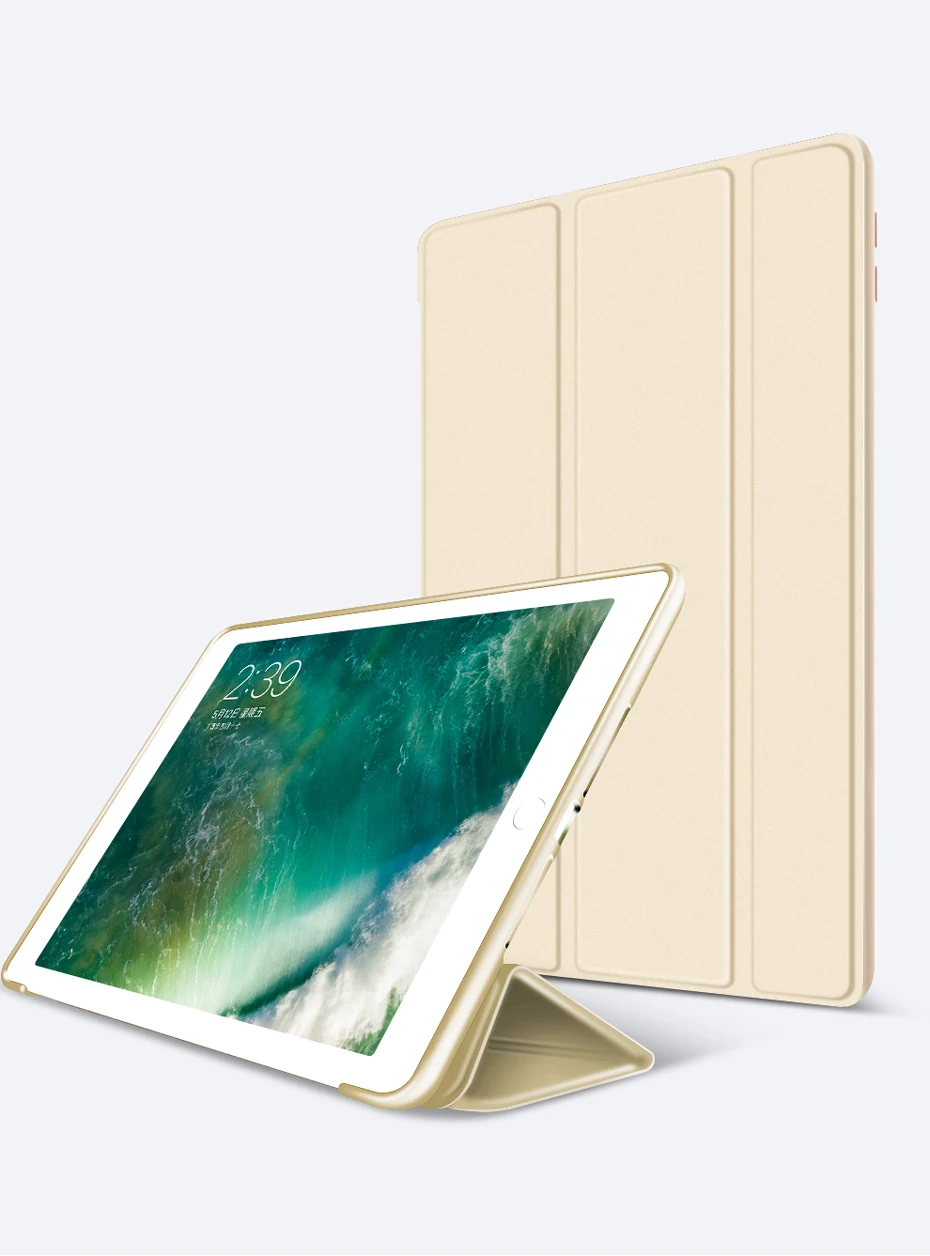 Ультратонкий умный чехол для iPad Air 2 Air 1 9," с магнитной подставкой, Мягкая силиконовая задняя крышка из ТПУ для iPad 5 6, чехол для iPad Air