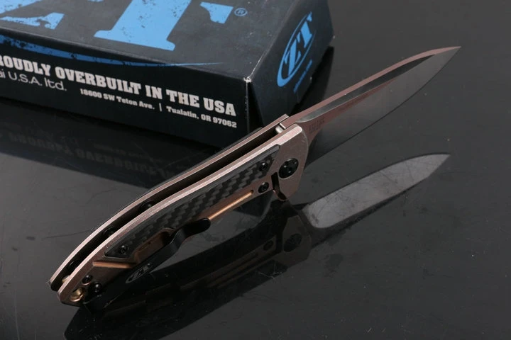 MIKER ZT 0801 CF шарикоподшипник складной нож M390 лезвие из стали + ручка углеродного