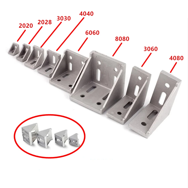 

Угловой кронштейн Xyfster для алюминиевого профиля 20/30/40/45/60