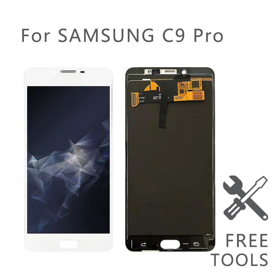 Для samsung Galaxy C9 Pro ЖК дисплей с сенсорным экраном C9000|Экраны для мобильных