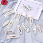 Заколка для волос с имитацией бусин, зажим для волос с жемчугом для девочек и детей, 2 шт.