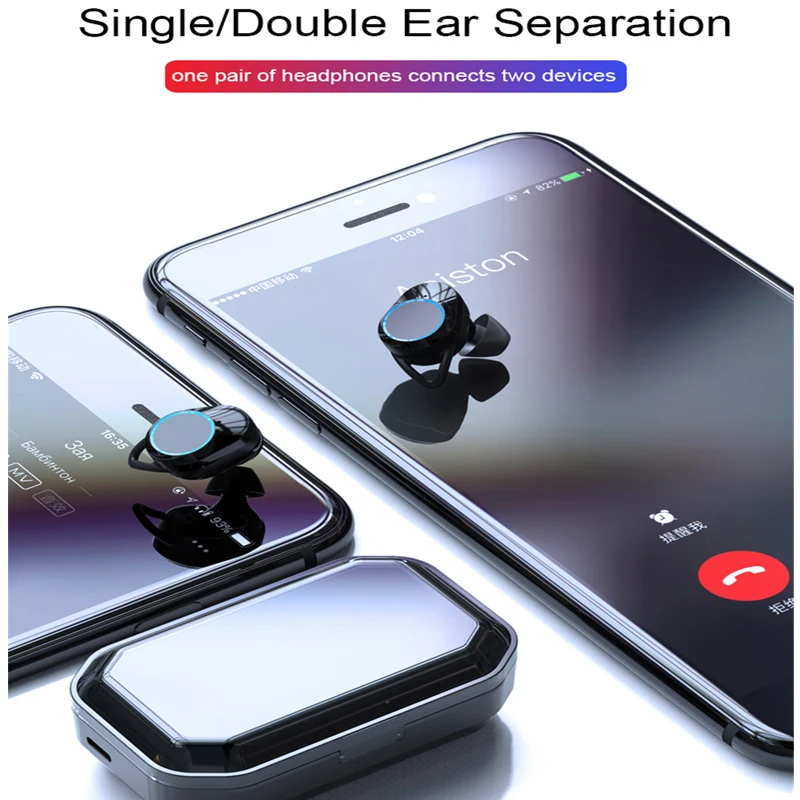 G02 X6P мини наушники вкладыши TWS Bluetooth V5.0 Беспроводной 9D стерео музыка IPX7