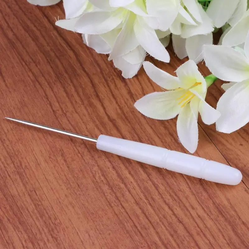 Пластиковая ручка ручной Игла DIY вязание крючком Awl швейная обувь инструмент для