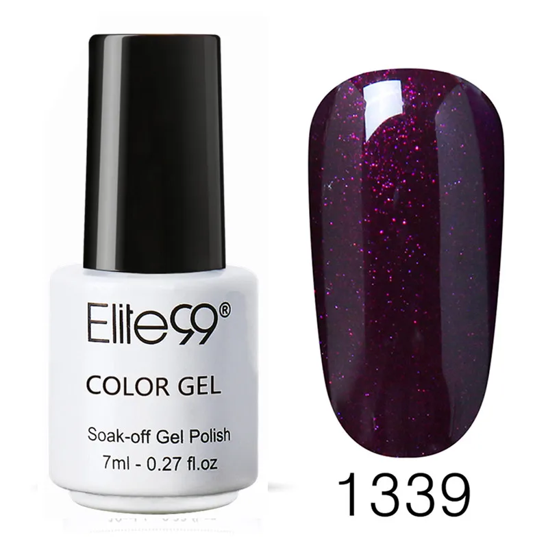 1339 Elite99 Гель-лак для ногтей 7 мл Лак для ногтей гель UV Vernis Цвет Гель-лак для ногтей лак для верхнего и базового покрытия гель грунтовка Лаки UV лака, светодиодный светильник для маникюра, покрытие для ногтей, полустойкое к - Цвет: 1339