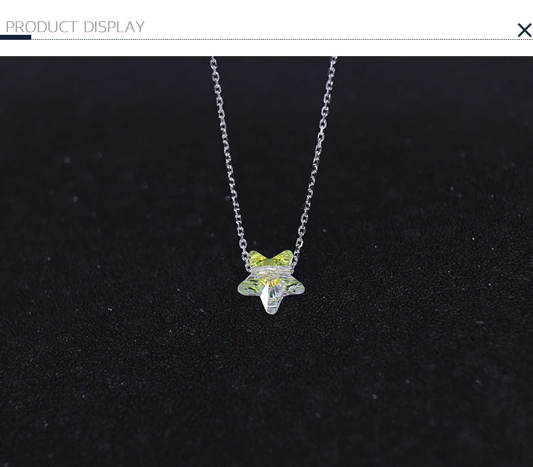 BAFFIN, простая звезда, бусы, ожерелья, подвески, кристаллы от Swarovski, серебряная цепочка, ожерелья для женщин, Офисная бижутерия
