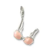 Bohemia Style 925 Sterling Silver Beige Glaze Bikini Top Diy Charms Fit Bracelet Neckalce Making Jewelry For Women Girls TCH0203 | Украшения