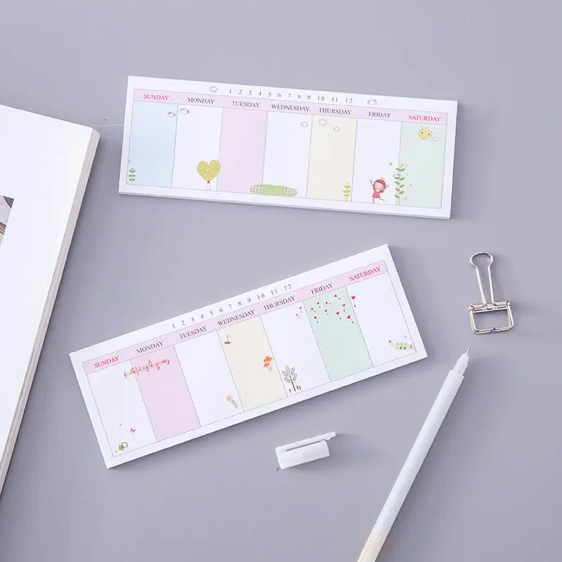 Корейский Weekly Гриб Милый Kawaii блокнот канцелярский магазин почтовый мини