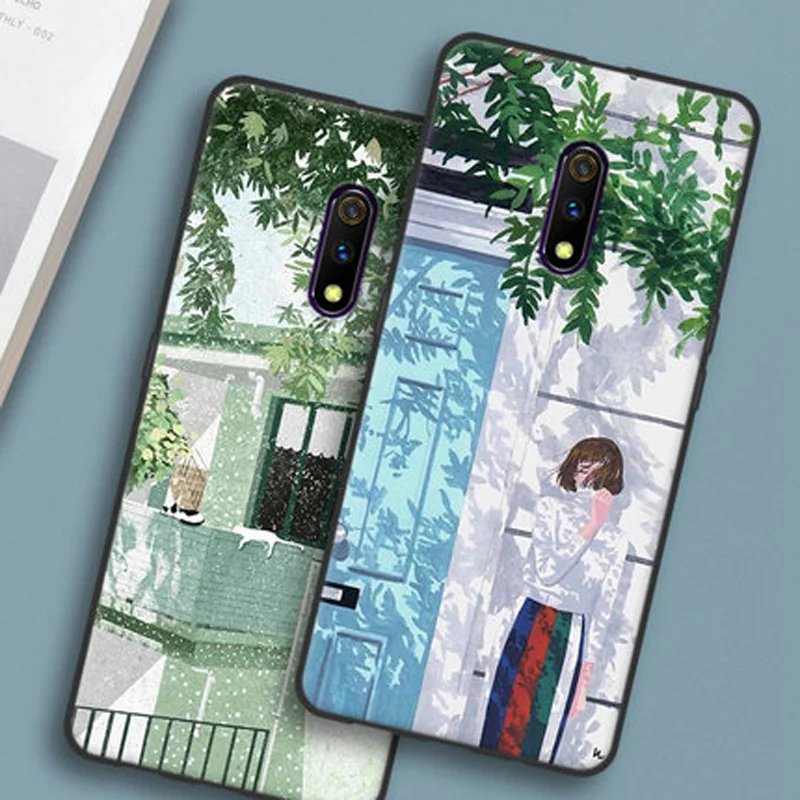 Чехол для OPPO Realme X 6 53 дюйма мягкий силиконовый чехол из ТПУ телефона RealmeX |