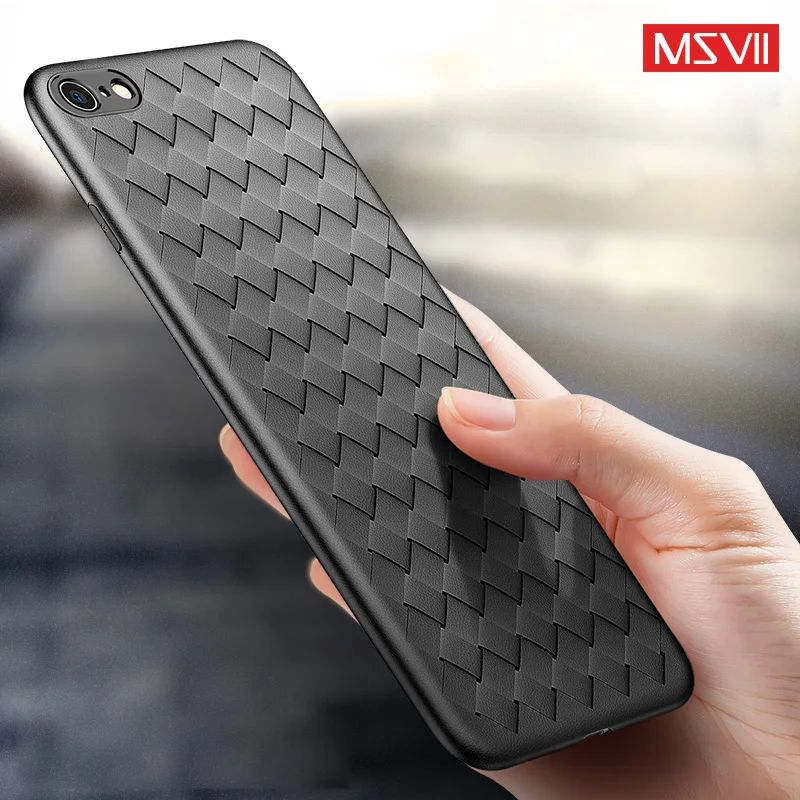100% Оригинальный Msvii китайский плетеный кожаный ТПУ чехол для iphone 6 6s plus iphone6