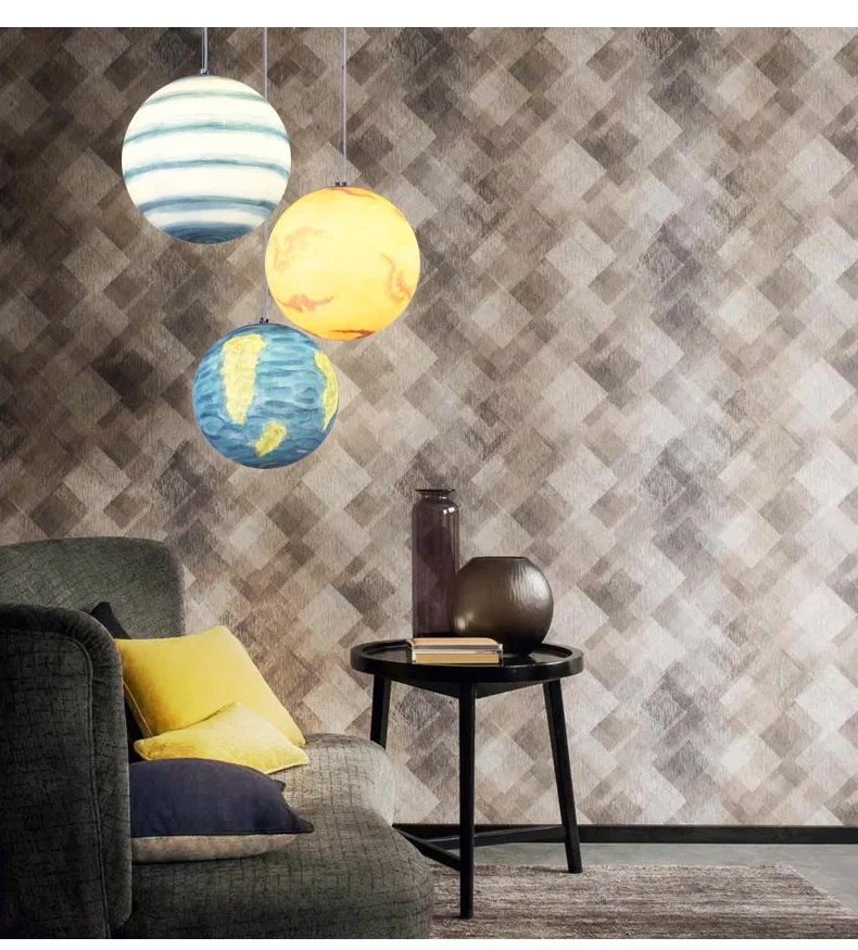 

Pendant Light simple Nordic creative personality single head living room dining room bedroom lighting sub-force 2 -15m