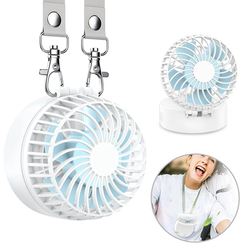 Вентилятор для ожерелья с аккумулятором перезаряжаемый Персональный вентилятор