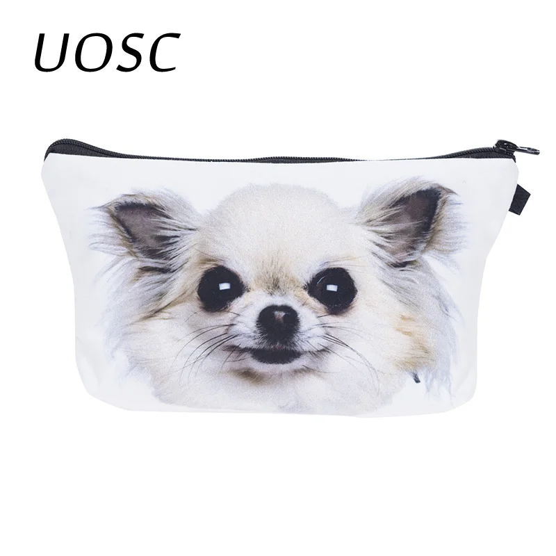 UOSC Kawaii собака Дорожная косметичка 3D печать макияж Органайзер сумка Neceser туалетные принадлежности, мытье банное хранилище