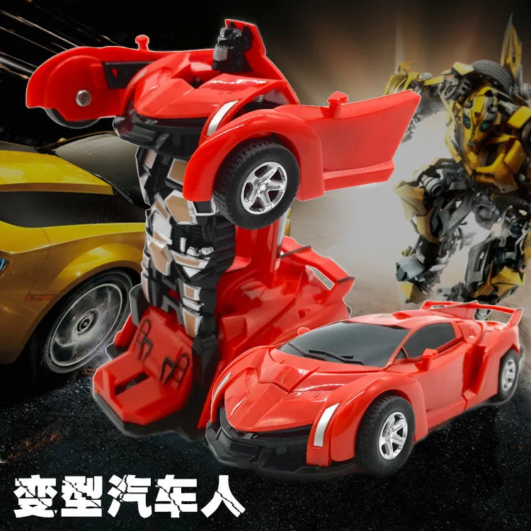 4 цвета гоночный автомобиль Crashing Transform gear модель автомобиля Робот Игрушки