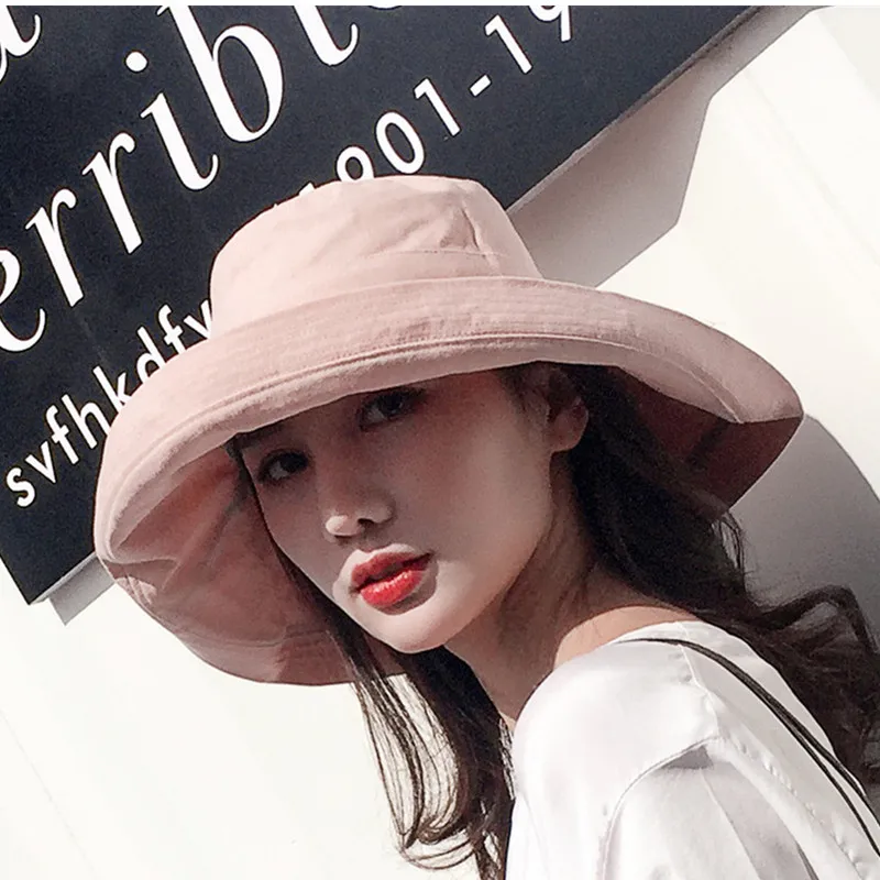 2019 Солнцезащитная летняя шляпа Женская Мужская Панама одноцветная Кепка