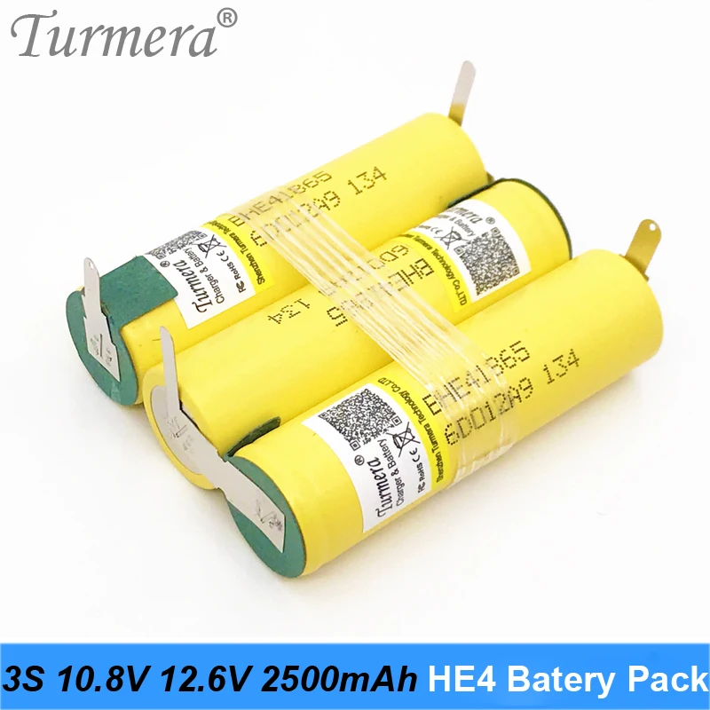 Новый оригинальный 3S 12 6 V 4S 16 8 аккумулятор 18650 HE4 2500mah 20A ток разряда для