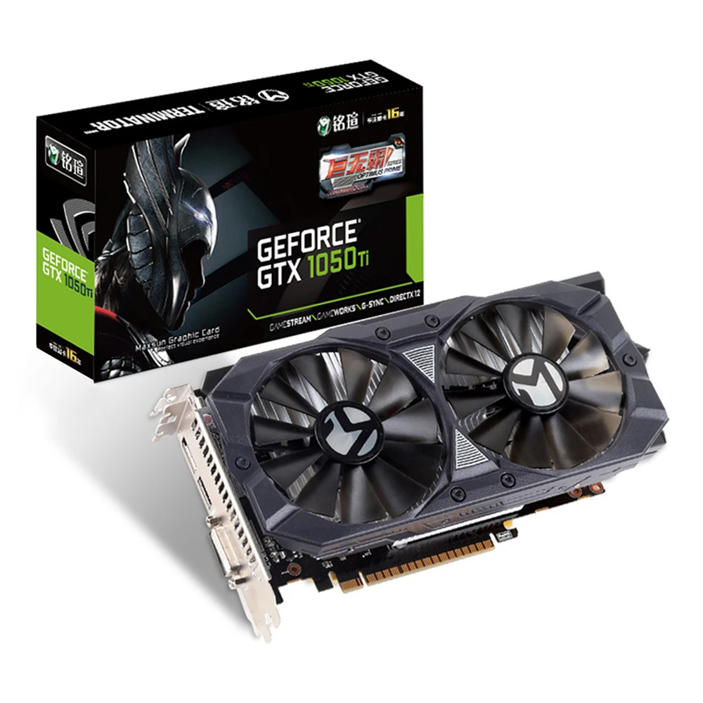 MAXSUN GTX 1050 Ti 4G видеокарта 128bit GDDR5 NVIDIA 7000 МГц 1291 1392 PCI Express 3 0X16 768 единиц графическая