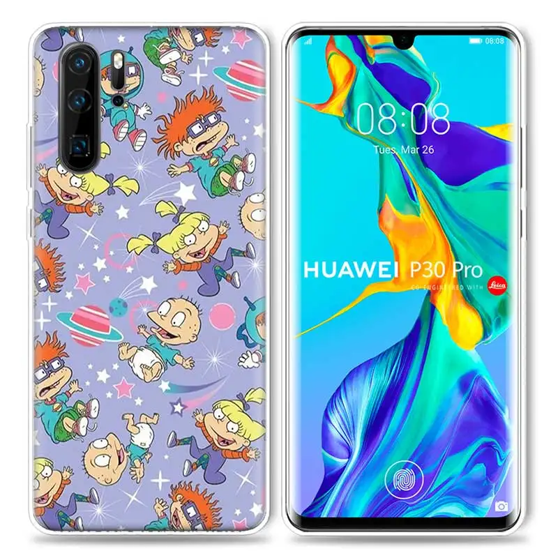01 Потрясающий чехол Rugrats для huawei P20 P30 P Smart Z Plus P10 P9 P8 mate 10 20 lite Pro, роскошные силиконовые чехлы для телефонов - Цвет: 01