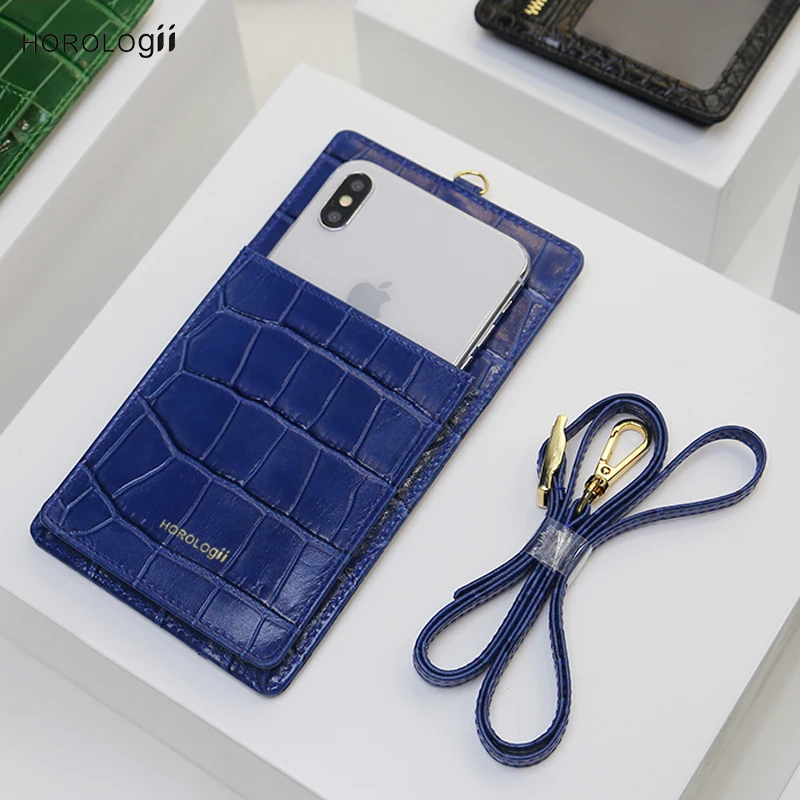 Чехол кошелек Horologii для iphone Xs max с ремешком роскошный чехол из коровьей кожи
