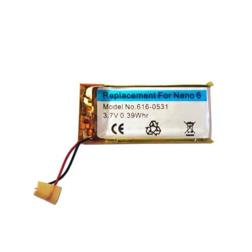 Sinbeda 330mAh 3 7 V литий ионная батарея Замена для iPod Nano 6 6th Gen 8GB 16GB Nano6 330mAh|Аккумуляторы