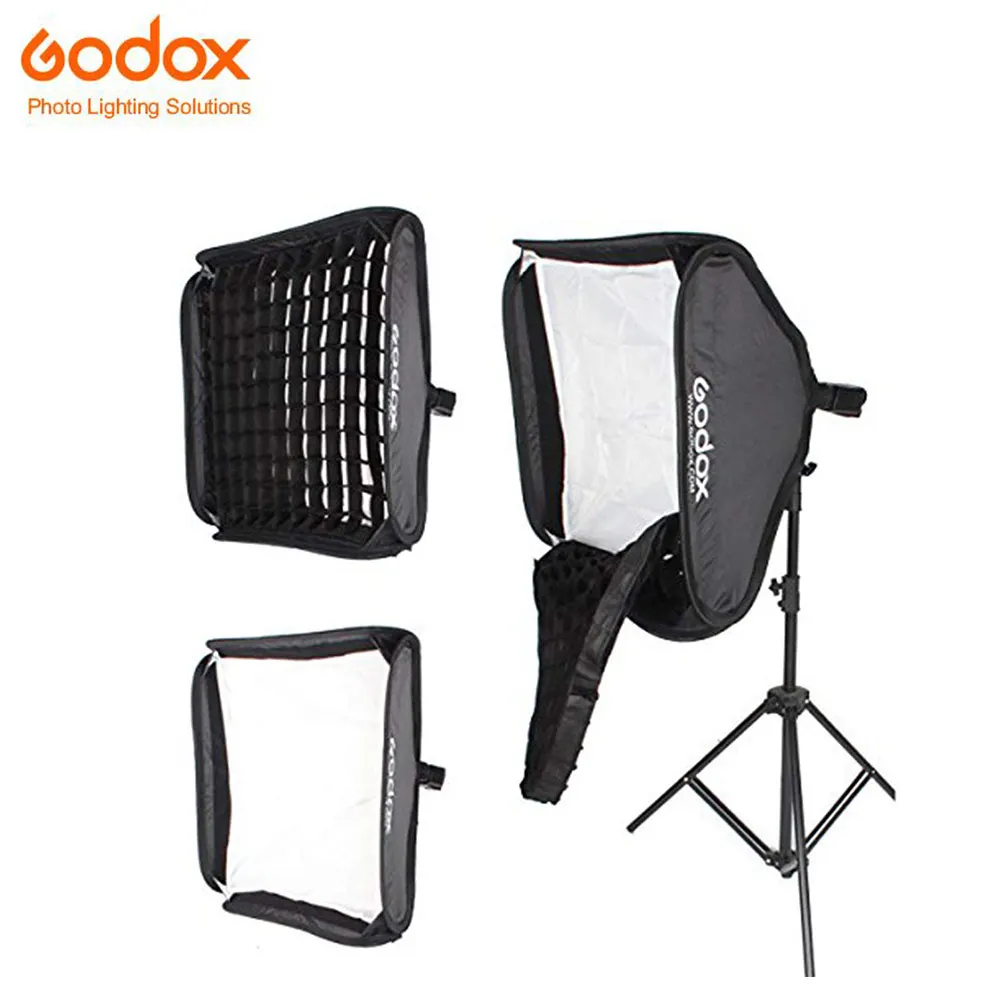 Godox софтбокс 60x60 см 24x24 дюймов Портативный диффузор S Тип кронштейн Bowens крепление