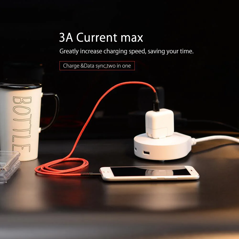 ORICO USB Type-C кабель 3 а максимальный ток синхронизации данных зарядное устройство Type-C USB кабель для iphone Xiaomi Huawei