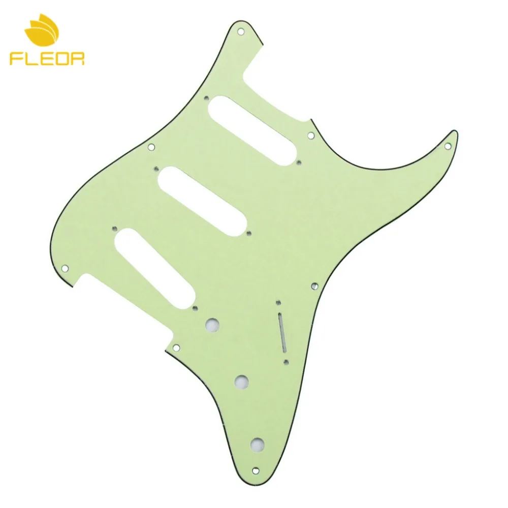 Винтажный комплект для гитары FLEOR SSS ST с 8 отверстиями защитная накладка мятно