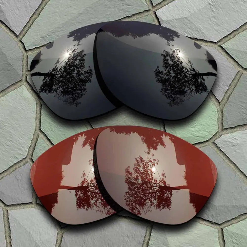 Black-Bronze Brown Солнцезащитные очки поляризованные Сменные линзы для Oakley Frogskins-сорта - Цвет линз: Black-Bronze Brown