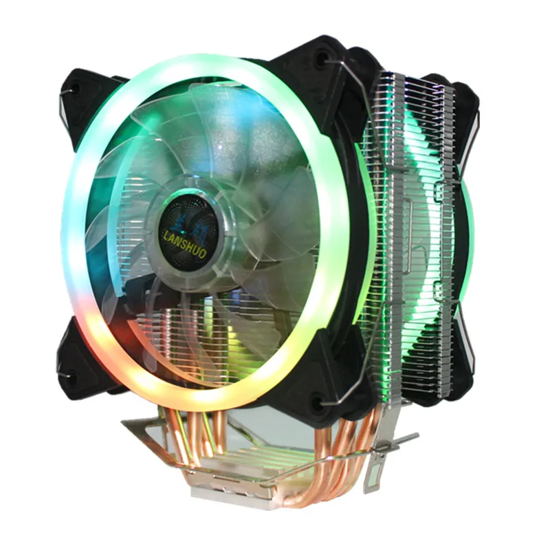Кулер для процессора Intel 1150/1151/1155/1156/775/1366 AMD со светодиодной RGB Подсветкой|Кулеры и