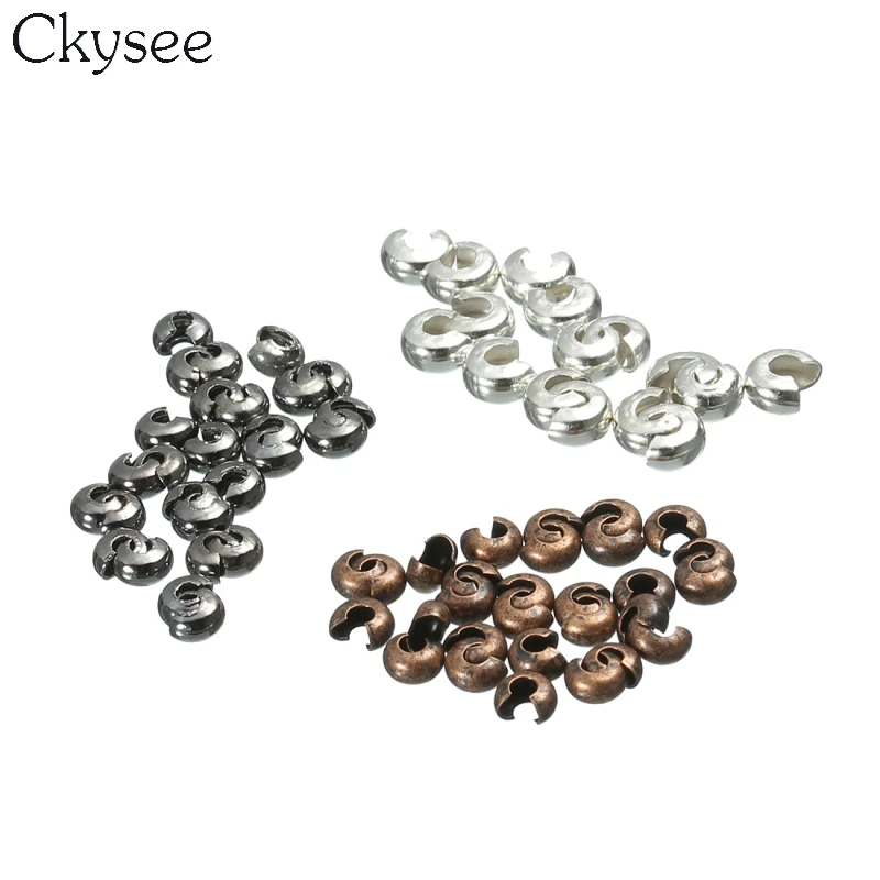 

Пробка для бусин Ckysee 300 шт./лот обжимные концевые бусины внешние 5,5*6,5 мм для изготовления ювелирных изделий материал фурнитура