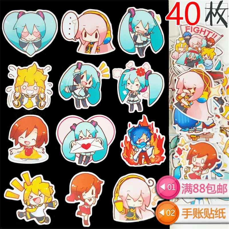 40 Pcs Cartoon cute girl Stickers for Luggage Laptop Skateboard Bicycle Motorcycle Styling Decals Fashion Cool Sticker | Игрушки и хобби