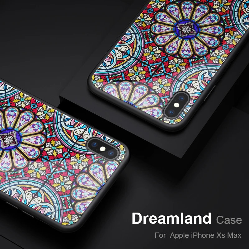Мягкий ТПУ + Жесткий ПК зеркальный чехол NILLKIN из закаленного стекла для Iphone XS Max XR