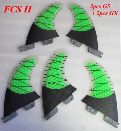FCS II G5GX 5PCS 5 шт. FCS II Surf Плавники(доска для серфинга) доска sup весло половина углерода серфинг плавники(доска для серфинга) Фольга аксессуар G5GX - Цвет: FCS II G5GX 5PCS