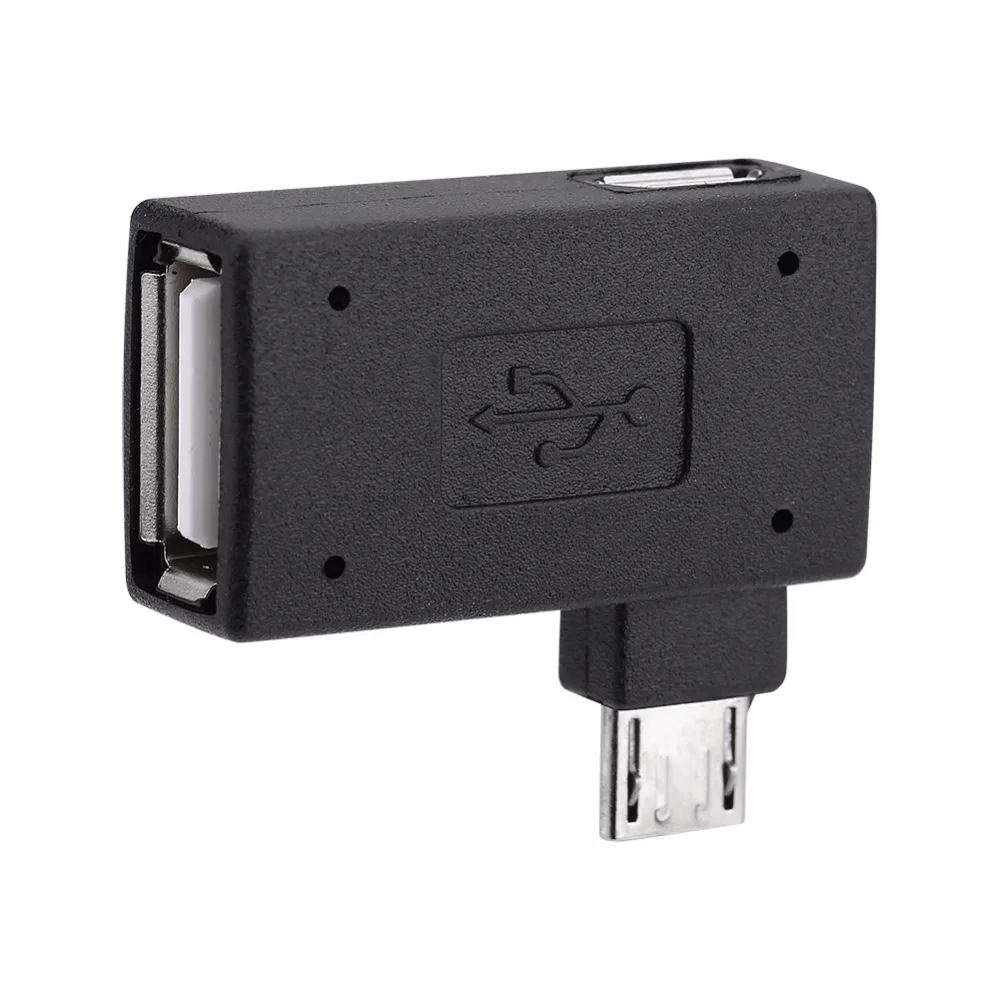 Адаптер Micro USB 2 0 Мама папа шт./компл. порт питания OTG 90 градусов левый правый угол