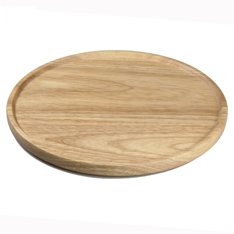 Визуальный сенсорный 30 см Большой поднос дубовая деревянная тарелка столовая