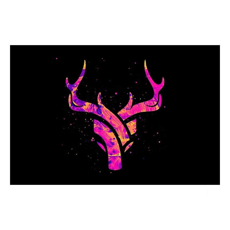 Canvas Print Painting Home Decor 1 Piece Artistic Abstract Deer Horns Pictures Pink Elk Animal Poster Living Room Wall Art Frame | Дом и сад