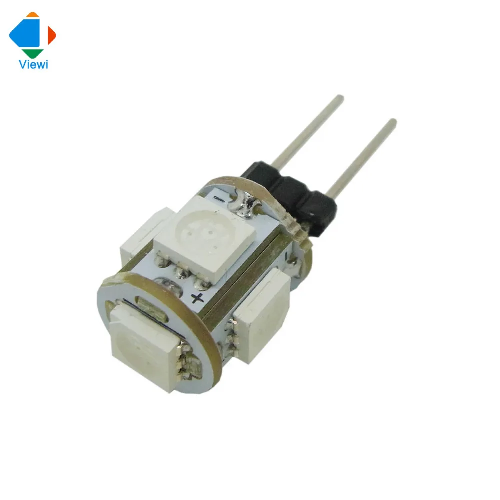 5 шт. Автомобильные светодиодные лампы G4 2 Вт Dc 12 В smd 5050 светодиодов|energy saving|color