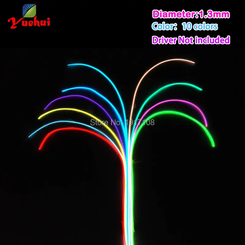 Гибкий неоновый светильник 10 цветов на выбор 1 3 мм оранжевый EL провод без