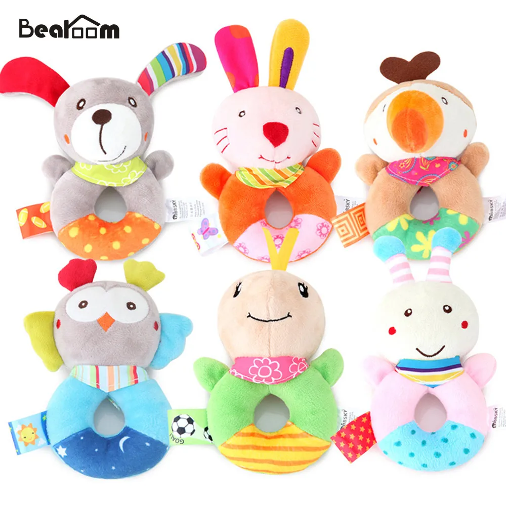 Bearoom погремушка милые игрушки для детей мультфильм Щенок и колокольчик