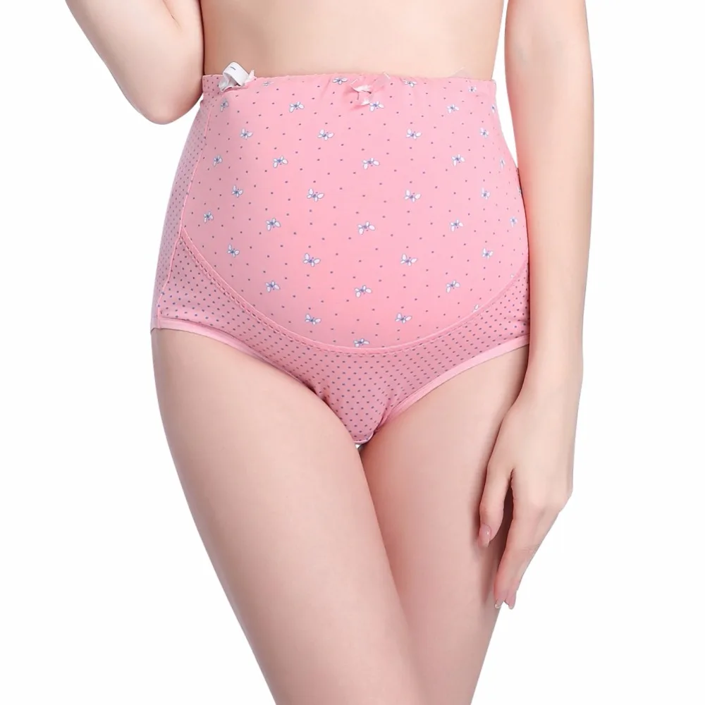 

Underwear Breathable Pregnant Women's Maternity Panties Dots Print Adjustable Briefs For Pregnancy Underwear Lingerie