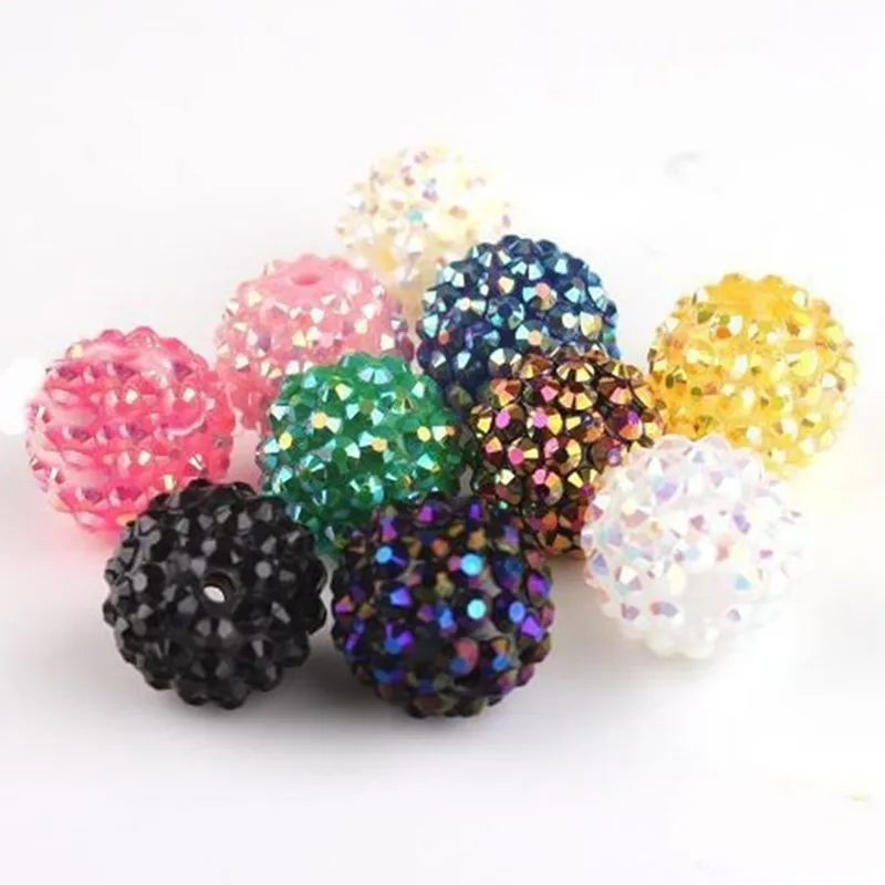 2017 оптовая продажа 14*16 мм полимерные бусины с разноцветными Стразами Подходят