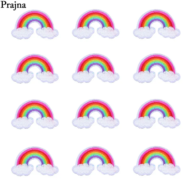 Prajna 10 шт. Радужная гладильная нашивка вышитая наклейка на одежду гомосексуальная