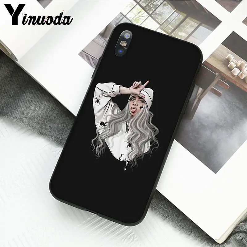 Yinuoda Billie Eilish 13 девушка чехол для телефона для iphone 11 Pro Max 6S 6plus 7 8plus X Xs MAX 5 5S XR