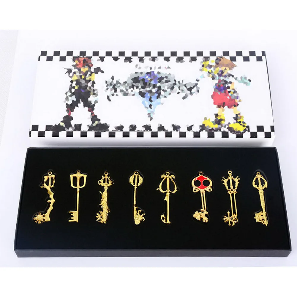Coslive 2019 New Arrival Kingdom Hearts Metal Keyblade Sword Weapon Set Anime Cosplay Costume Accessories Props For Collection |