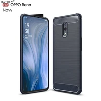 for cover oppo reno case for oppo reno business style silicone rubber soft tpu bumper phone case for oppo reno r15 cover 6 4