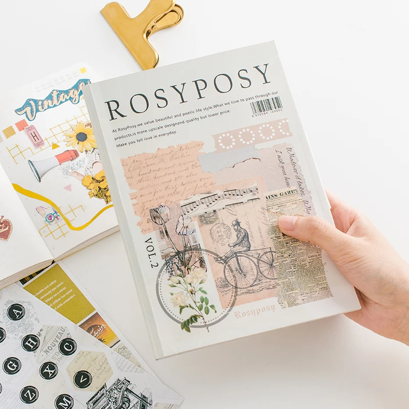 20 шт./упак. ROSYPOSY DIY старинная буква крафт бумага Скрапбукинг журнал альбом