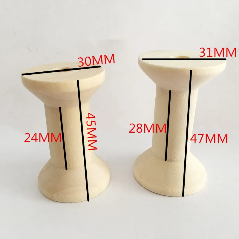 50 шт деревянные пустые швейная бобины швейных ниток лента держатель 47*31