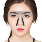 Линейка для бровей, трафарет из нержавеющей стали, микроблейдинг бровей, Перманентный макияж, измеритель формы, шаблон сделай сам, инструменты для красоты