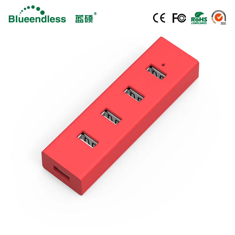 Blueendless H405U3 USB 3,0 концентратор 4 порта Супер скорость 5 Гбит/с USB разветвитель с ВКЛ/ВЫКЛ для компьютера периферийные устройства Аксессуары